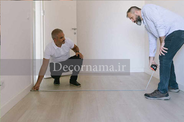 چک کردن اندازه گیری ارتفاع کف زمین